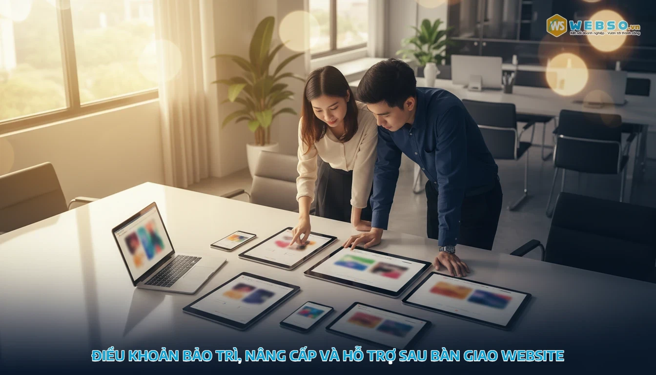 hợp đồng thiết kế website - Điều khoản bảo trì, nâng cấp và hỗ trợ sau bàn giao website
