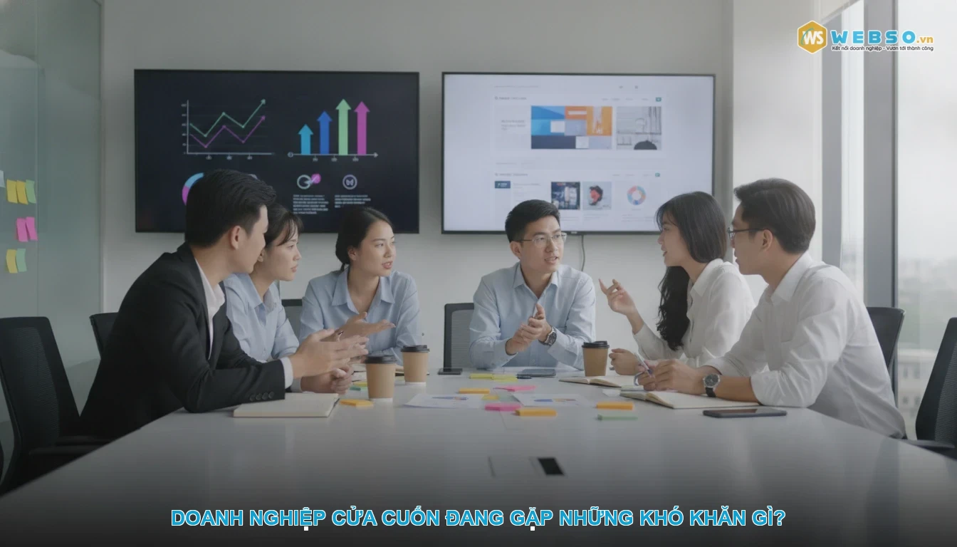 Thiết kế website cửa cuốn - Doanh nghiệp cửa cuốn đang gặp những khó khăn gì?