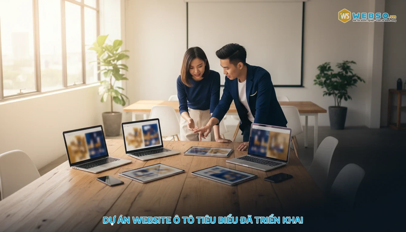 thiết kế website ô tô - Dự án website ô tô tiêu biểu đã triển khai