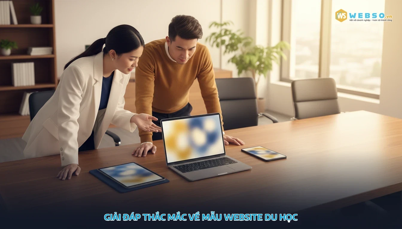 mẫu website du học - Giải đáp thắc mắc về mẫu website du học
