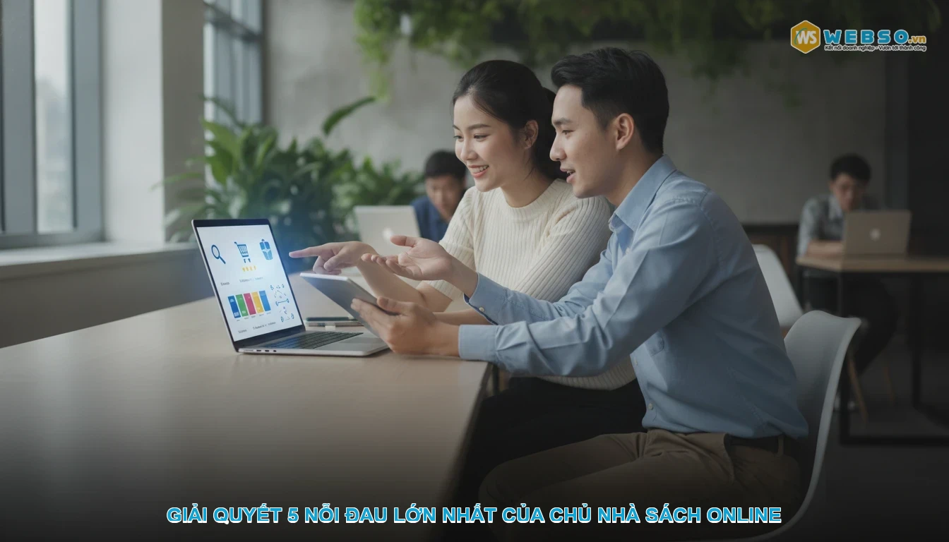 Thiết kế website nhà sách - Giải Quyết 5 Nỗi Đau Lớn Nhất Của Chủ Nhà Sách Online