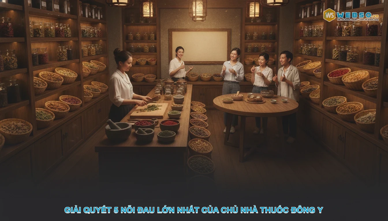 Thiết kế website bán thảo dược - Giải quyết 5 nỗi đau lớn nhất của chủ nhà thuốc Đông y