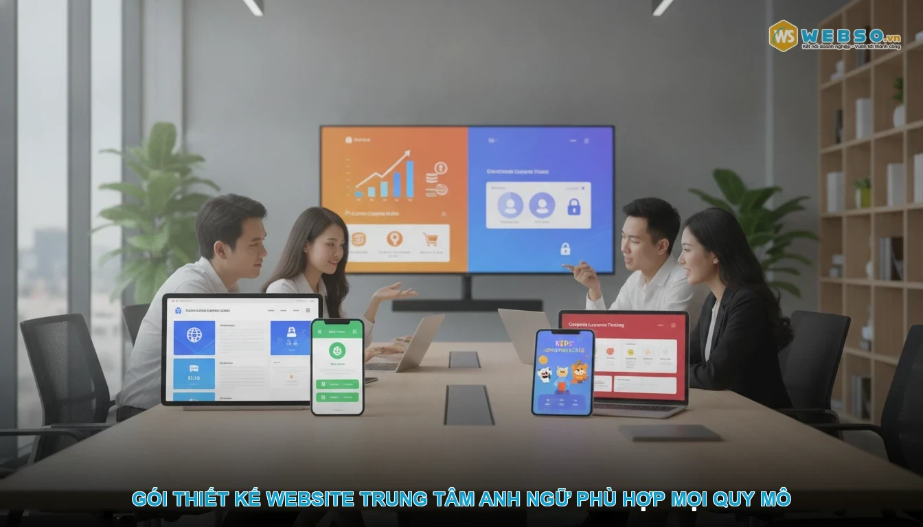Thiết kế website trung tâm anh ngữ - Gói thiết kế website trung tâm anh ngữ phù hợp mọi quy mô