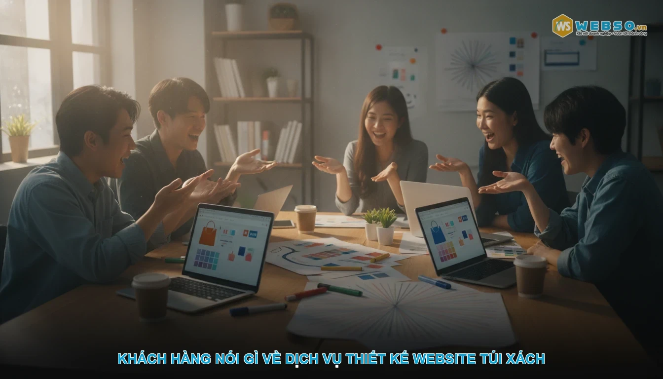 Thiết kế website túi xách - Khách hàng nói gì về dịch vụ thiết kế website túi xách