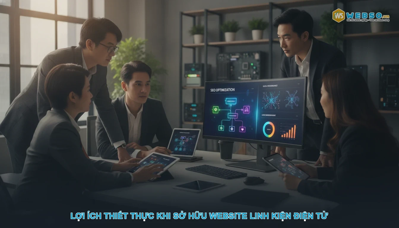 Thiết kế website linh kiện điện tử - Lợi ích thiết thực khi sở hữu website linh kiện điện tử