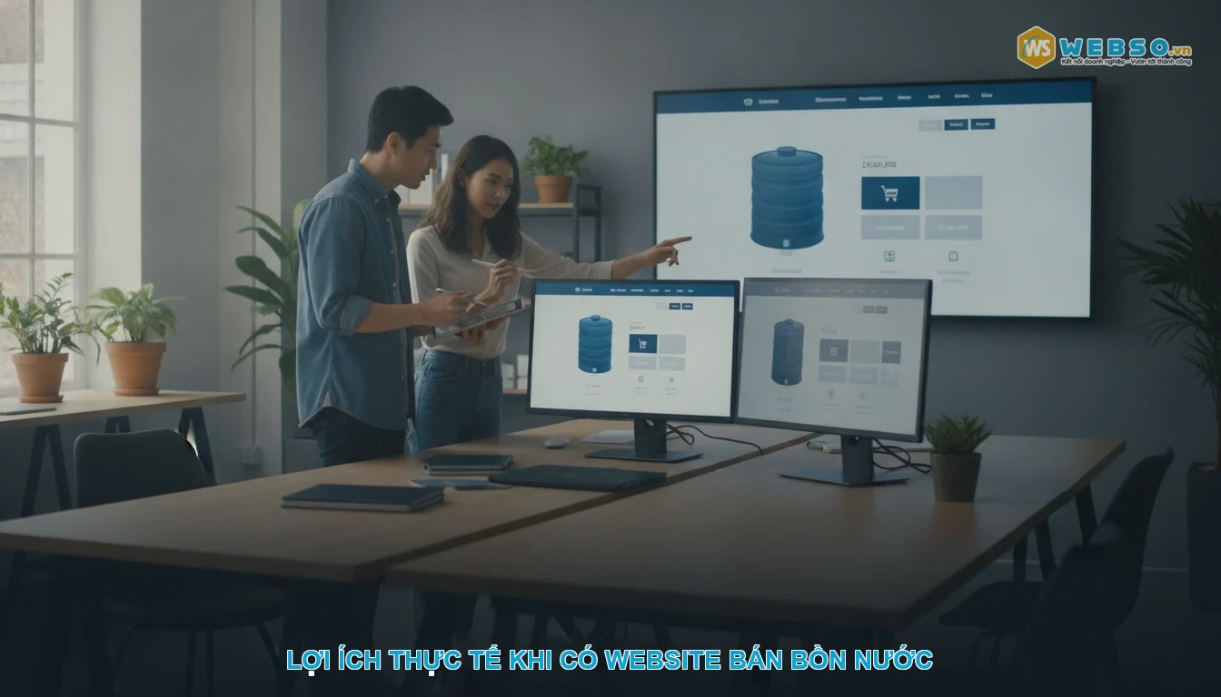 Thiết kế website bán bồn nước - Lợi ích thực tế khi có website bán bồn nước