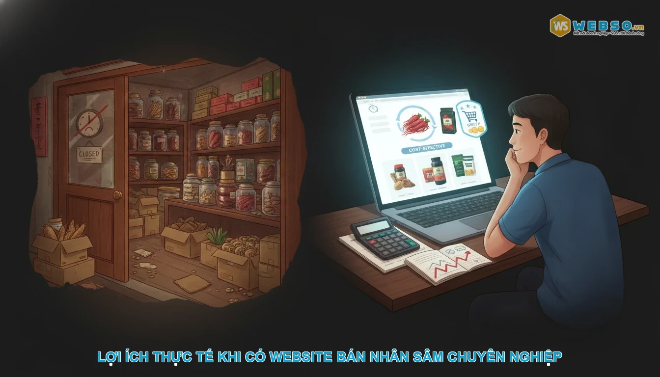 Thiết kế website bán nhân sâm - Lợi ích thực tế khi có website bán nhân sâm chuyên nghiệp