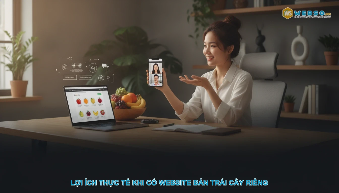 Thiết kế website bán hoa quả, trái cây - Lợi ích thực tế khi có website bán trái cây riêng