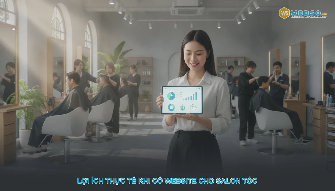 Thiết kế website salon tóc - Lợi ích thực tế khi có website cho salon tóc