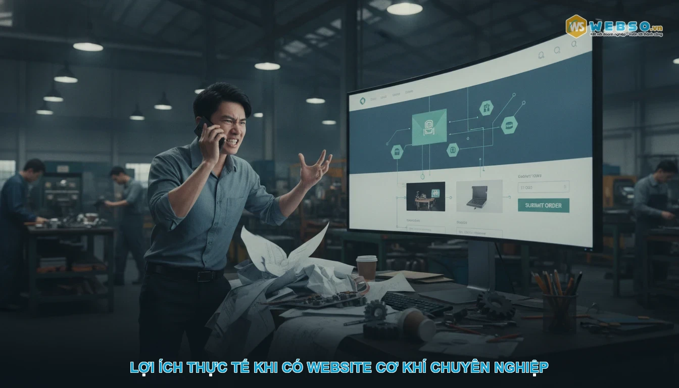 Thiết kế website cơ khí - Lợi ích thực tế khi có website cơ khí chuyên nghiệp