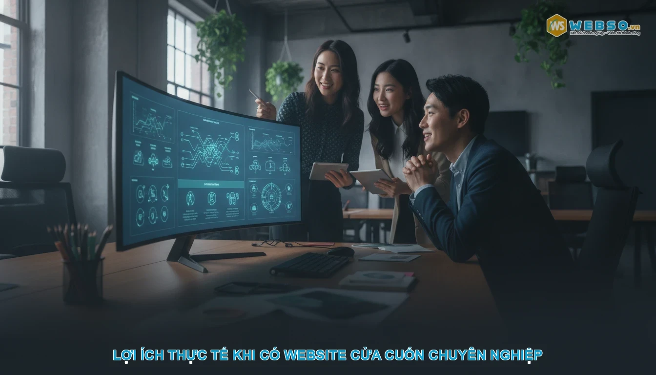Thiết kế website cửa cuốn - Lợi ích thực tế khi có website cửa cuốn chuyên nghiệp