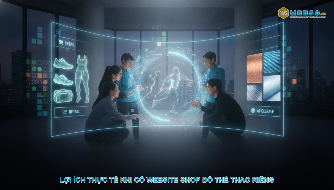 Thiết kế website shop đồ thể thao - Lợi ích thực tế khi có website shop đồ thể thao riêng