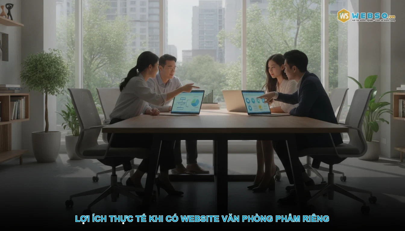 Thiết kế website văn phòng phẩm - Lợi ích thực tế khi có website văn phòng phẩm riêng