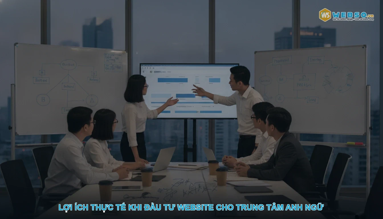 Thiết kế website trung tâm anh ngữ - Lợi ích thực tế khi đầu tư website cho trung tâm anh ngữ