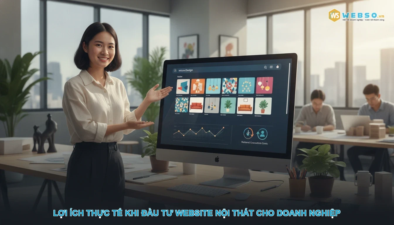 Thiết kế website trang trí nội thất - Lợi ích thực tế khi đầu tư website nội thát cho doanh nghiệp