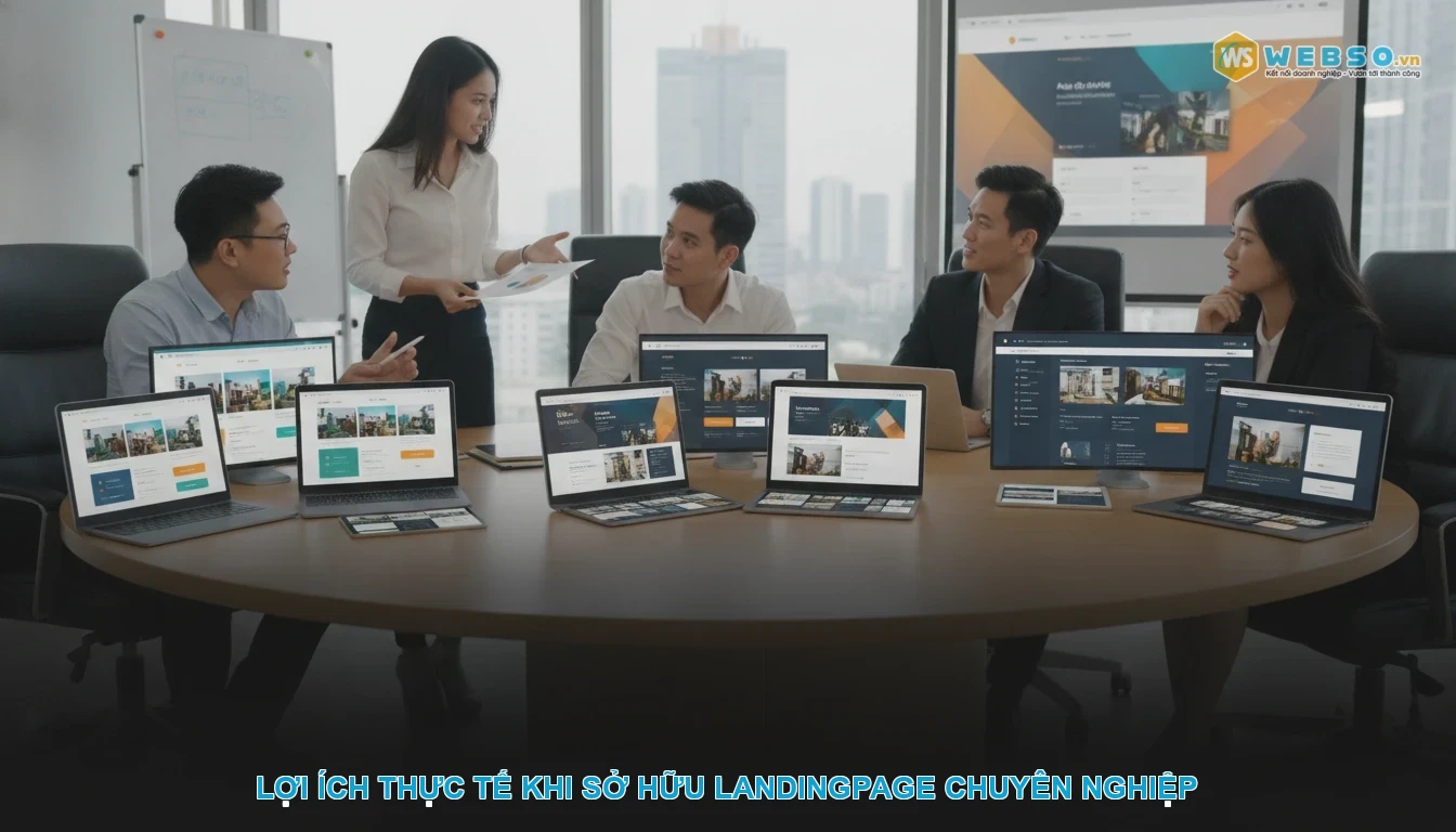 Thiết kế landingpage bất động sản - Lợi Ích Thực Tế Khi Sở Hữu Landingpage Chuyên Nghiệp