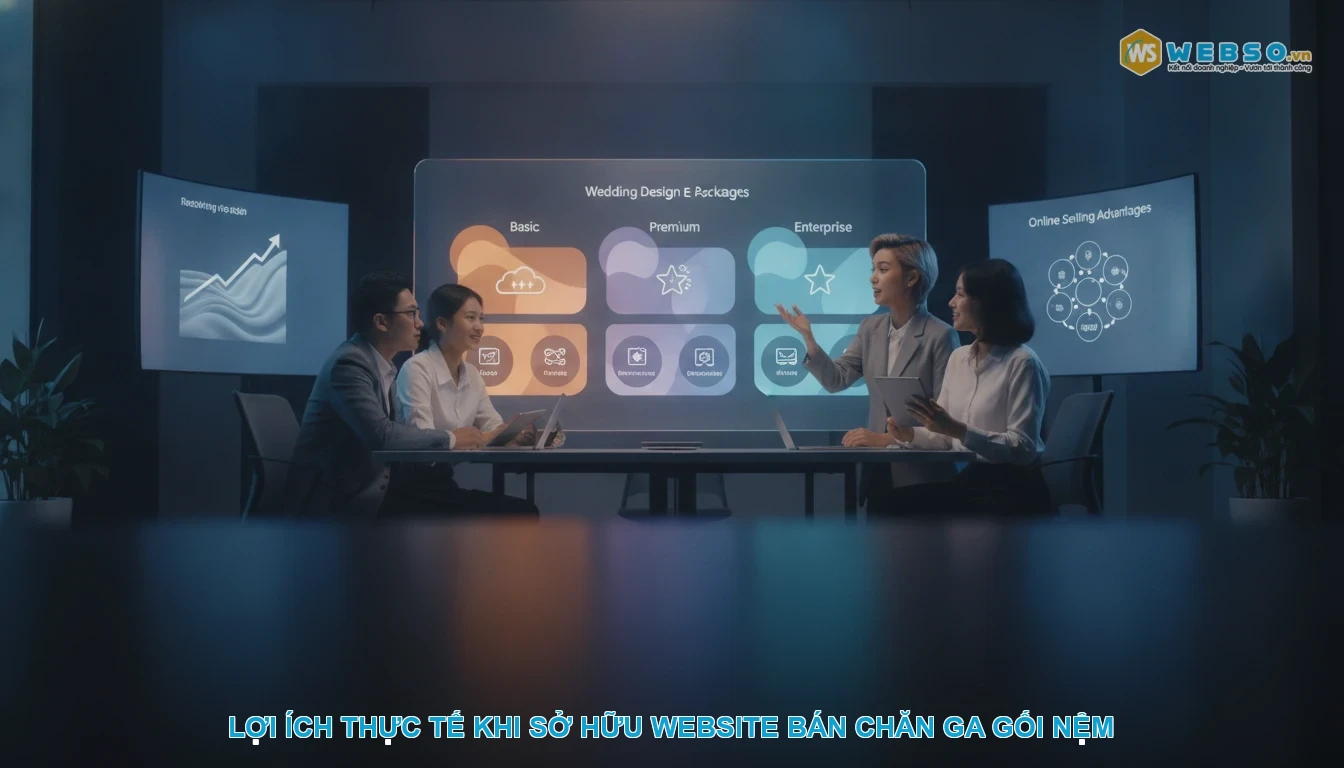Thiết kế website bán chăn ga gối nệm - Lợi ích thực tế khi sở hữu website bán chăn ga gối nệm