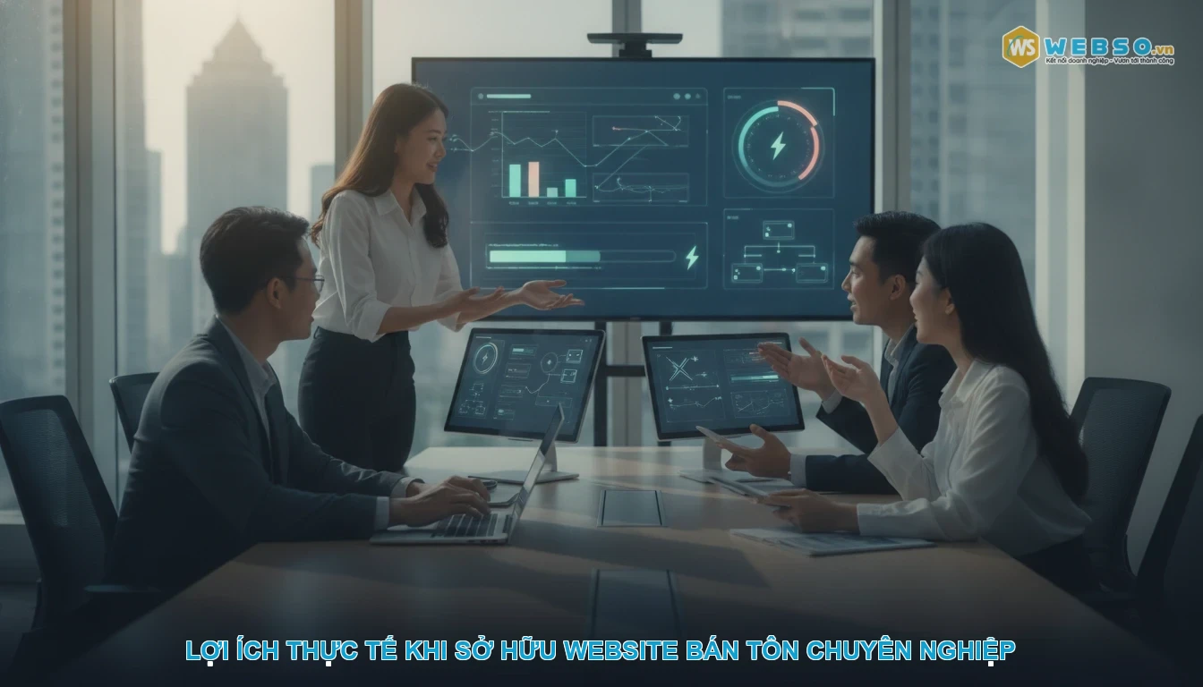 Thiết kế website bán tôn - Lợi ích thực tế khi sở hữu website bán tôn chuyên nghiệp