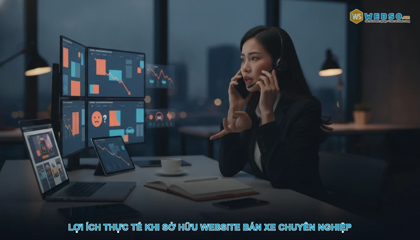 Thiết kế website bán xe ô tô - Lợi ích thực tế khi sở hữu website bán xe chuyên nghiệp