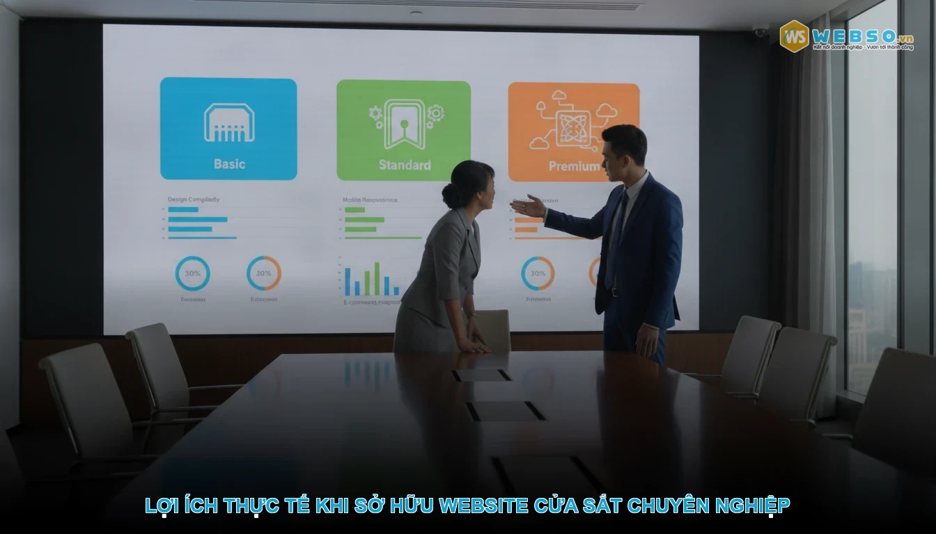 Thiết kế website cửa sắt - Lợi ích thực tế khi sở hữu website cửa sắt chuyên nghiệp