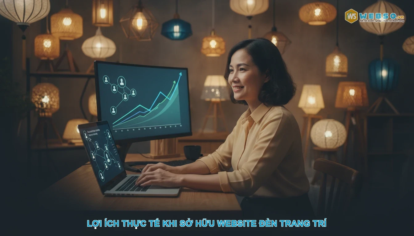 Thiết kế website đèn trang trí - Lợi Ích Thực Tế Khi Sở Hữu Website Đèn Trang Trí