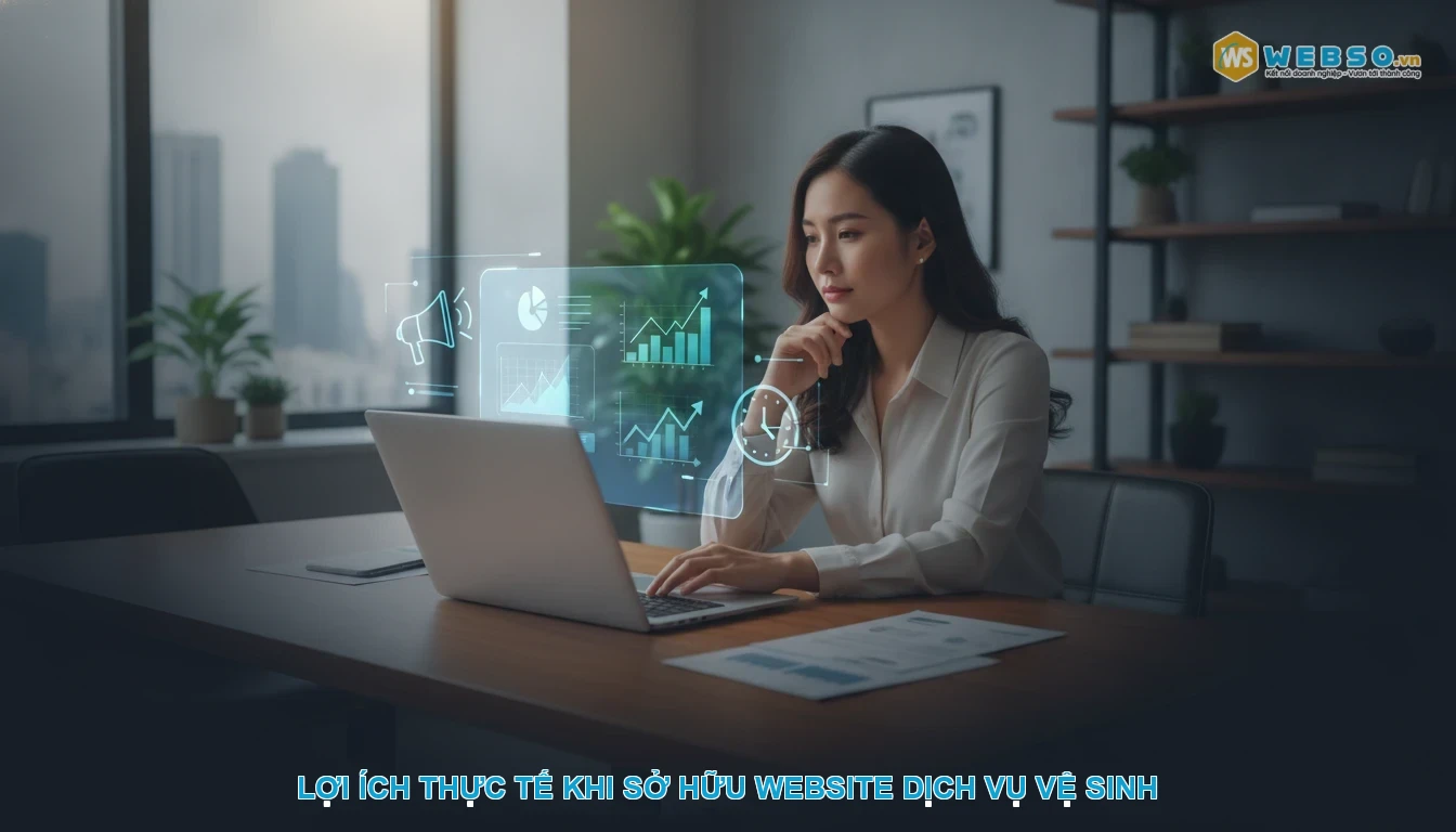 Thiết kế website dịch vụ vệ sinh - Lợi Ích Thực Tế Khi Sở Hữu Website Dịch Vụ Vệ Sinh
