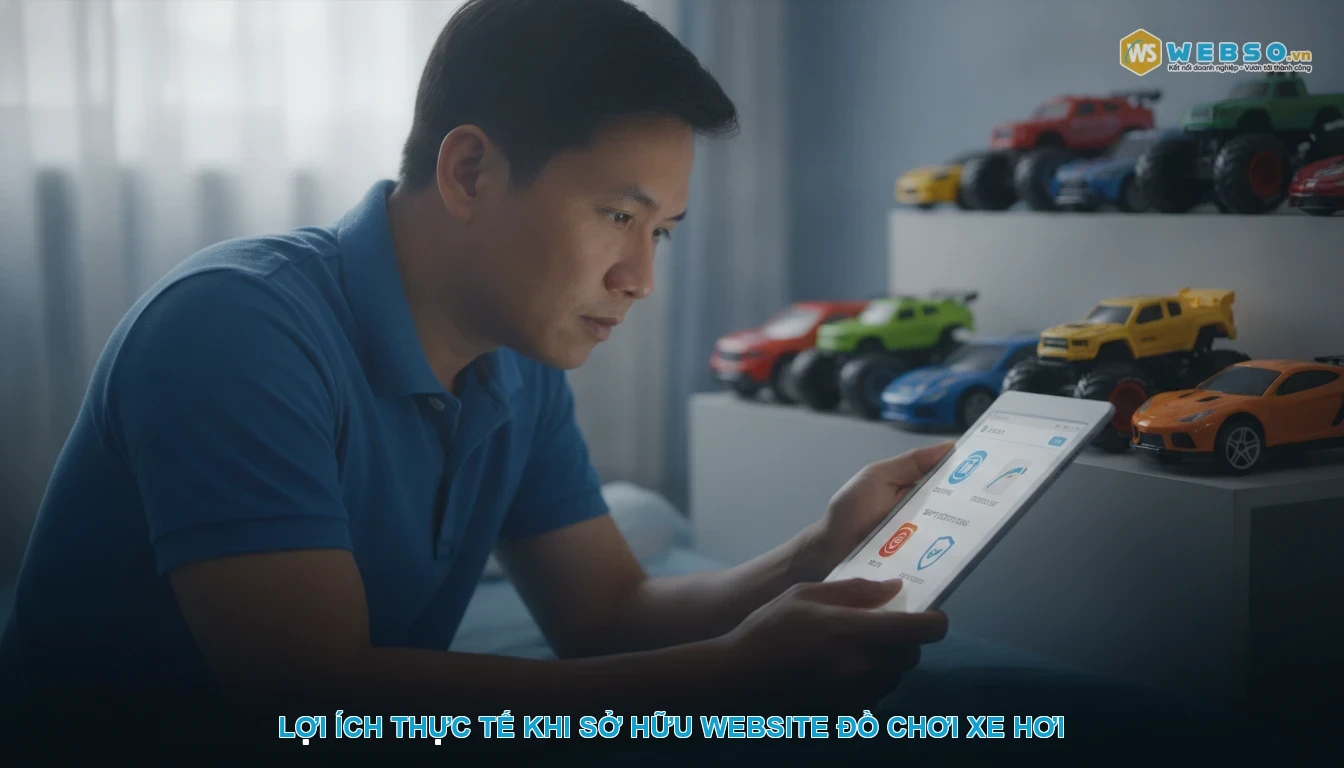 Thiết kế website đồ chơi xe hơi - Lợi ích thực tế khi sở hữu website đồ chơi xe hơi