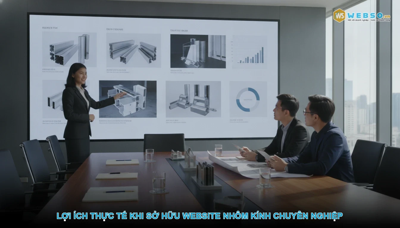 Thiết kế website nhôm kính - Lợi ích thực tế khi sở hữu website nhôm kính chuyên nghiệp