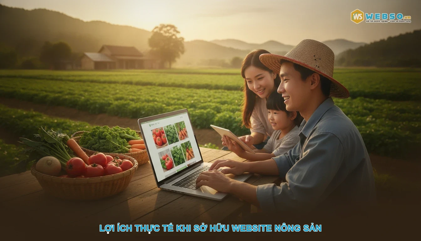 Thiết kế website nông sản - Lợi Ích Thực Tế Khi Sở Hữu Website Nông Sản