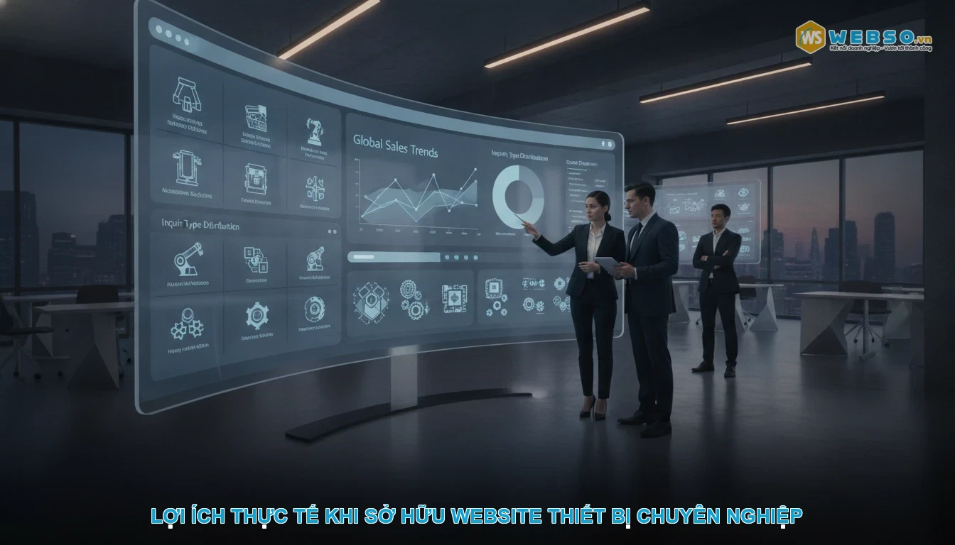 Thiết kế website thiết bị dụng cụ - Lợi ích thực tế khi sở hữu website thiết bị chuyên nghiệp