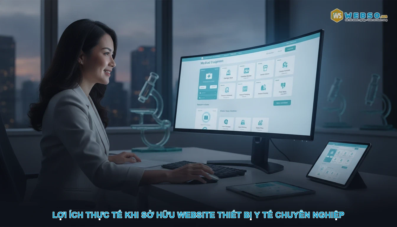 Thiết kế website thiết bị y tế - Lợi ích thực tế khi sở hữu website thiết bị y tế chuyên nghiệp