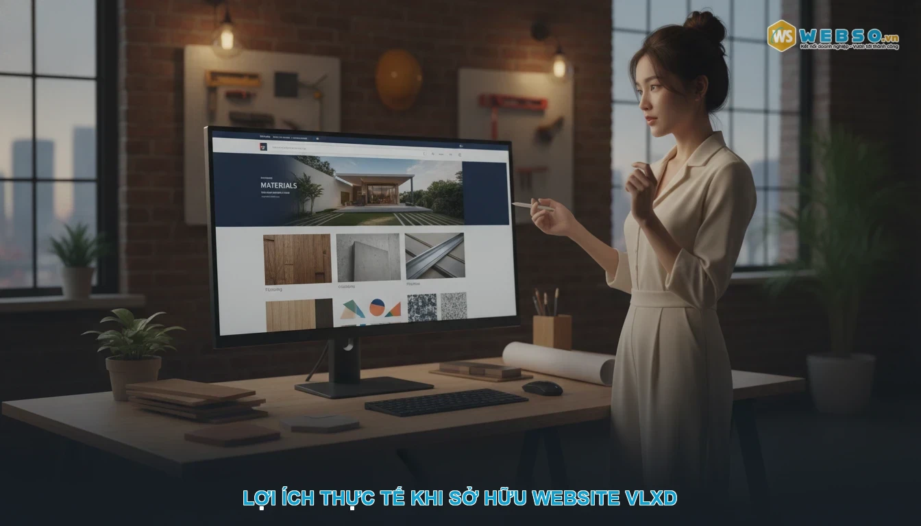 Thiết kế website cung cấp vật liệu xây dựng - Lợi ích thực tế khi sở hữu website VLXD