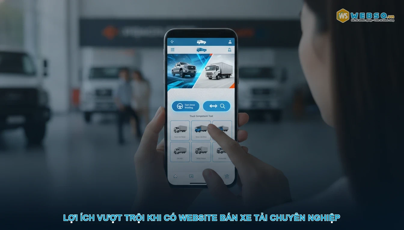 Thiết kế website bán xe tải - Lợi ích vượt trội khi có website bán xe tải chuyên nghiệp
