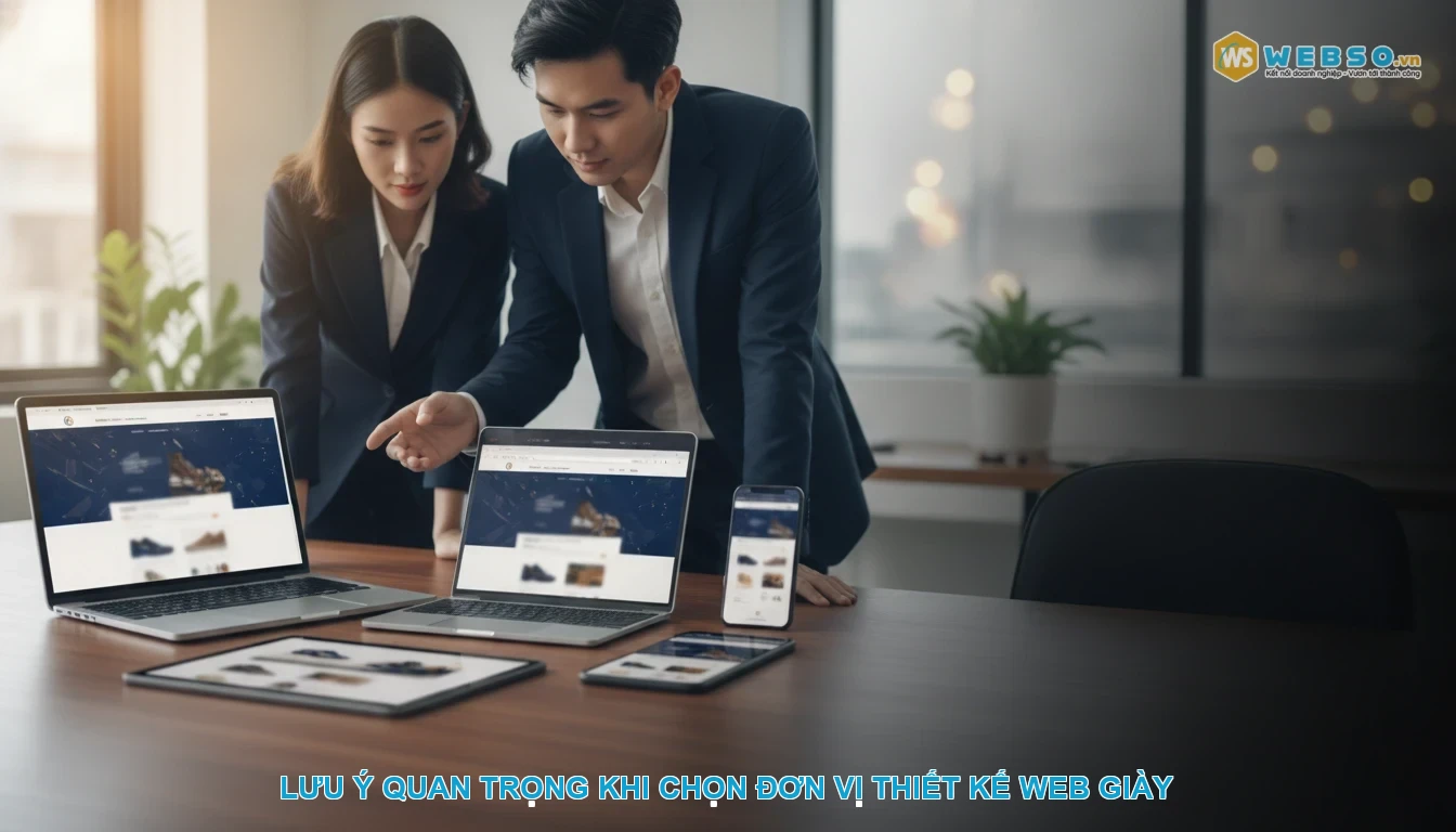 Thiết kế website giày dép - Lưu ý quan trọng khi chọn đơn vị thiết kế web giày