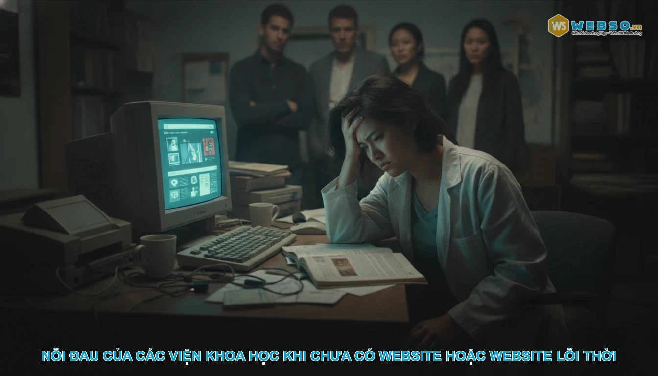 Thiết kế website viện khoa học - Nỗi đau của các viện khoa học khi chưa có website hoặc website lỗi thời