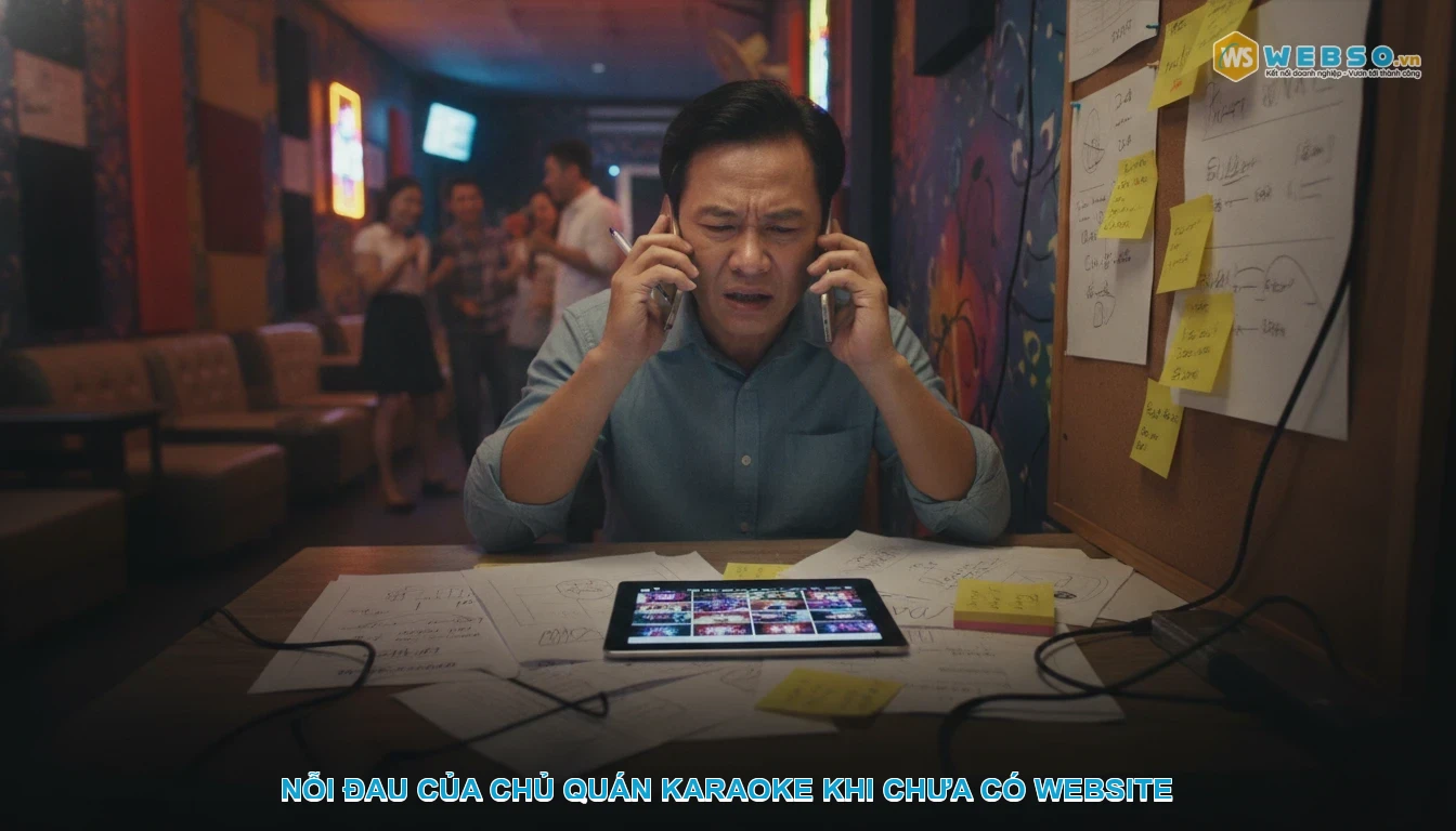 Thiết kế website quán karaoke - Nỗi đau của chủ quán karaoke khi chưa có website