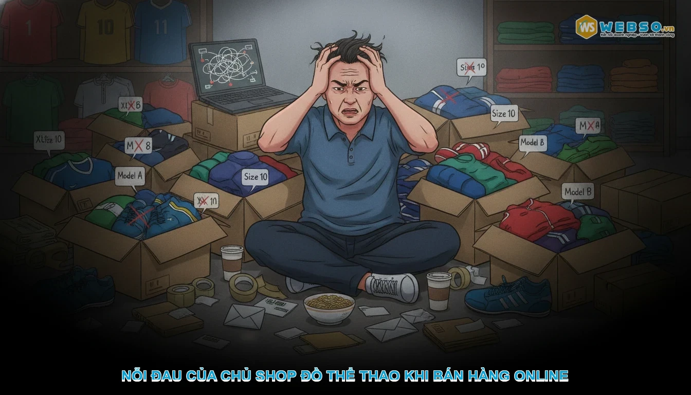 Thiết kế website shop đồ thể thao - Nỗi đau của chủ shop đồ thể thao khi bán hàng online