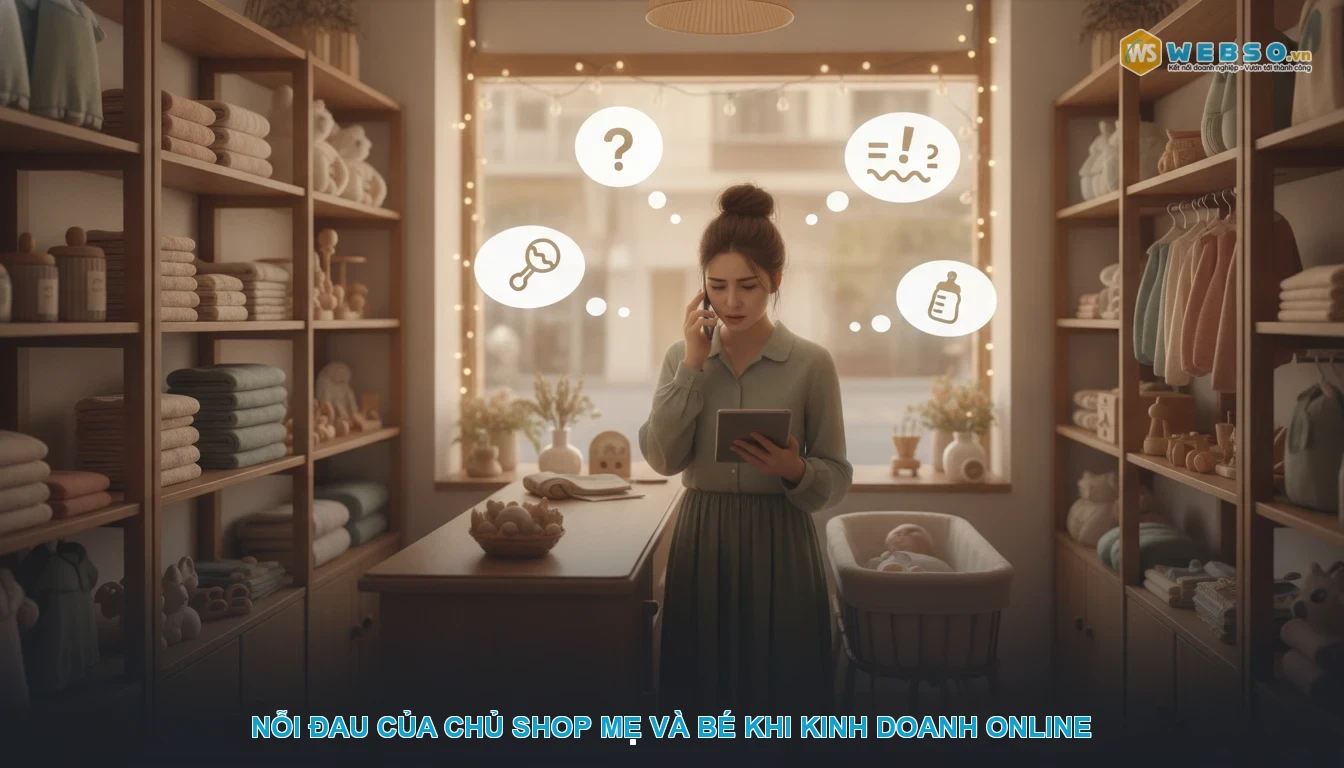 Thiết kế website mẹ và bé - Nỗi Đau Của Chủ Shop Mẹ và Bé Khi Kinh Doanh Online