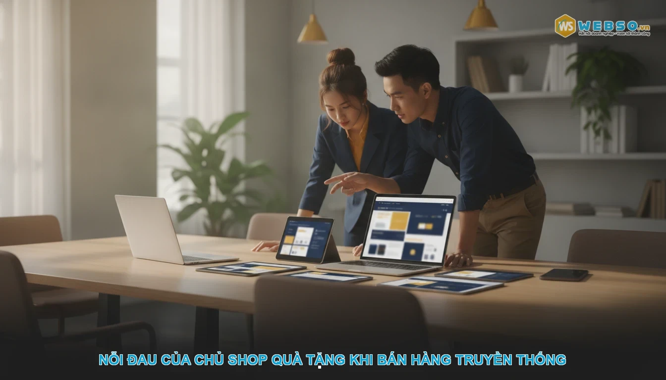 Thiết kế website quà tặng - Nỗi đau của chủ shop quà tặng khi bán hàng truyền thống