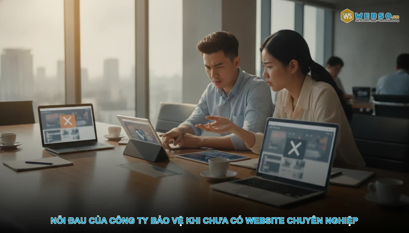 Thiết kế website dịch vụ bảo vệ - Nỗi đau của công ty bảo vệ khi chưa có website chuyên nghiệp