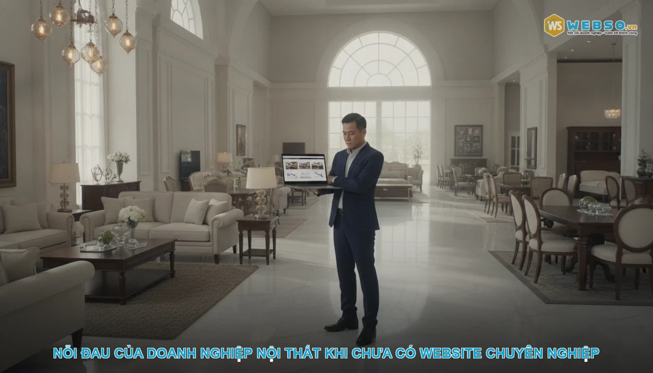 Thiết kế website trang trí nội thất - Nỗi đau của doanh nghiệp nội thất khi chưa có website chuyên nghiệp