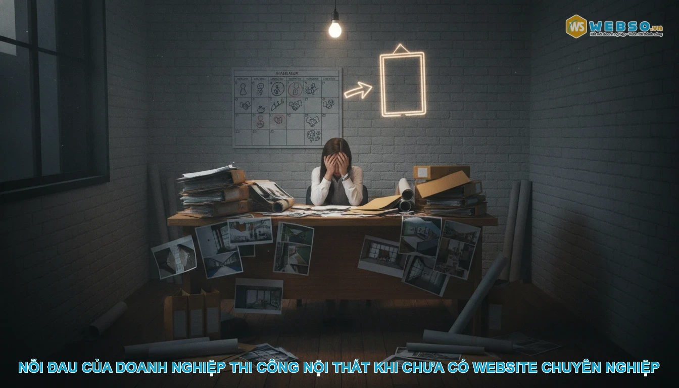 Thiết kế website thi công nội thất - Nỗi đau của doanh nghiệp thi công nội thất khi chưa có website chuyên nghiệp