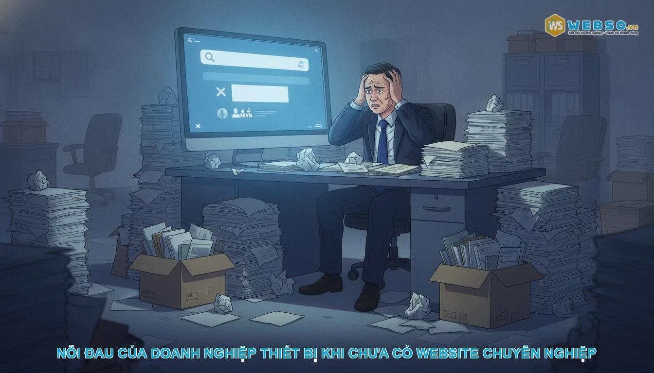 Thiết kế website thiết bị dụng cụ - Nỗi đau của doanh nghiệp thiết bị khi chưa có website chuyên nghiệp