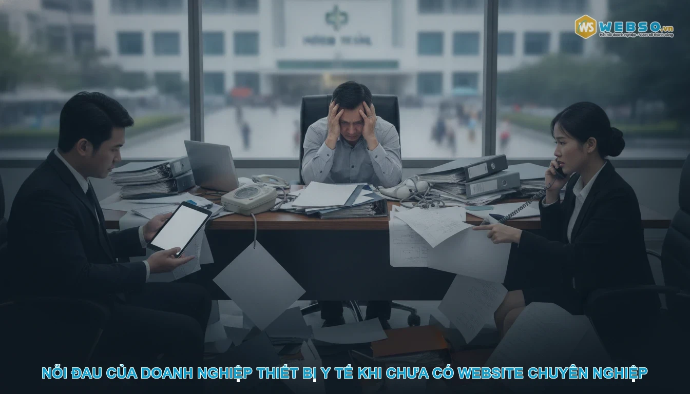 Thiết kế website thiết bị y tế - Nỗi đau của doanh nghiệp thiết bị y tế khi chưa có website chuyên nghiệp