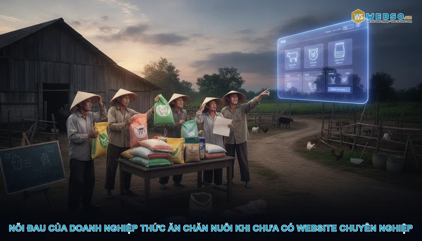 Thiết kế website bán thức ăn chăn nuôi - Nỗi đau của doanh nghiệp thức ăn chăn nuôi khi chưa có website chuyên nghiệp