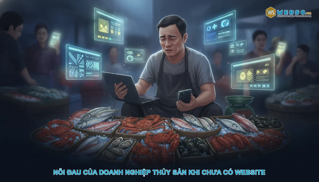 Thiết kế website thủy sản - Nỗi Đau Của Doanh Nghiệp Thủy Sản Khi Chưa Có Website