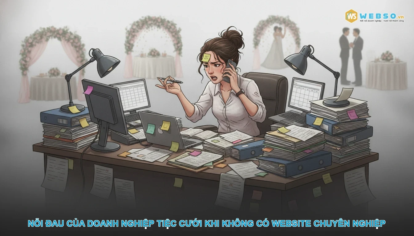 Thiết kế website tiệc cưới - Nỗi đau của doanh nghiệp tiệc cưới khi không có website chuyên nghiệp