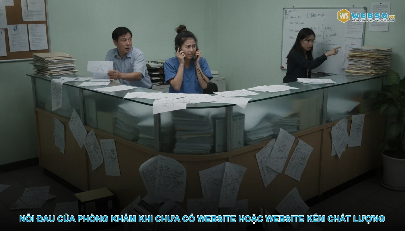 Thiết kế website phòng khám - Nỗi đau của phòng khám khi chưa có website hoặc website kém chất lượng
