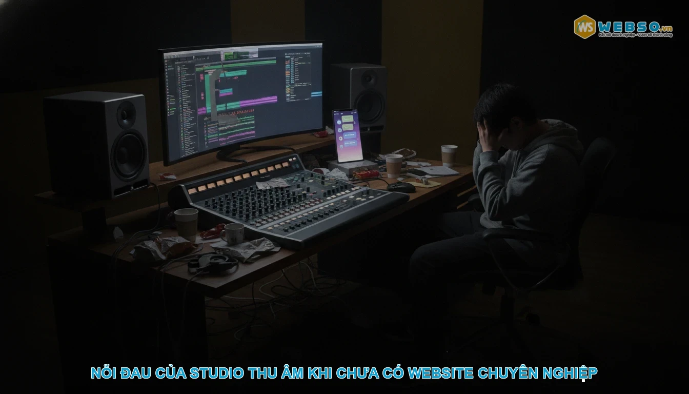Thiết kế website phòng thu âm - Nỗi Đau Của Studio Thu Âm Khi Chưa Có Website Chuyên Nghiệp