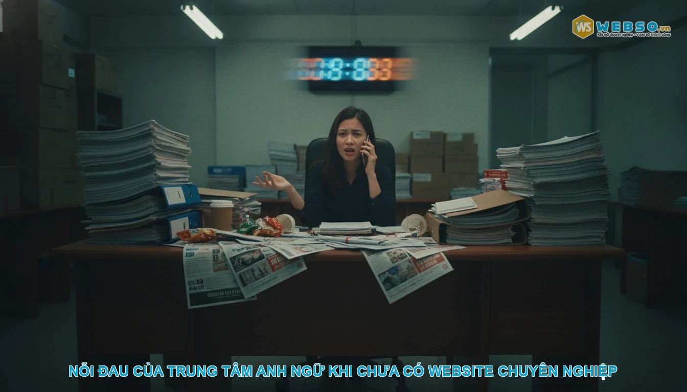 Thiết kế website trung tâm anh ngữ - Nỗi đau của trung tâm anh ngữ khi chưa có website chuyên nghiệp